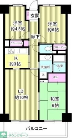 クレストヒル中野木の物件間取画像